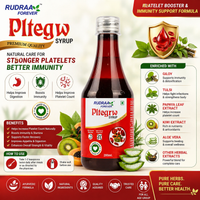 Rudraa Forever Pltegrw Syrup 200ml– Platelet Booster & Immunity Support Formula