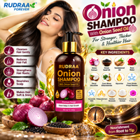 Rudraa Onion Shampoo with Onion Seed Oil 300ml – Hair Care Shampoo