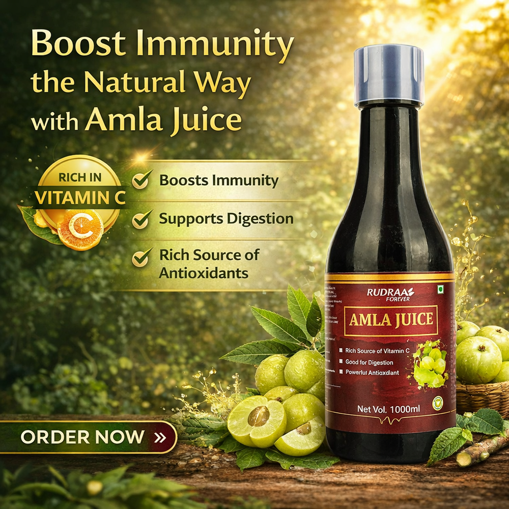 Rudraa Forever Amla Juice – Vitamin C Rich Immunity Booster & Daily Health Tonic