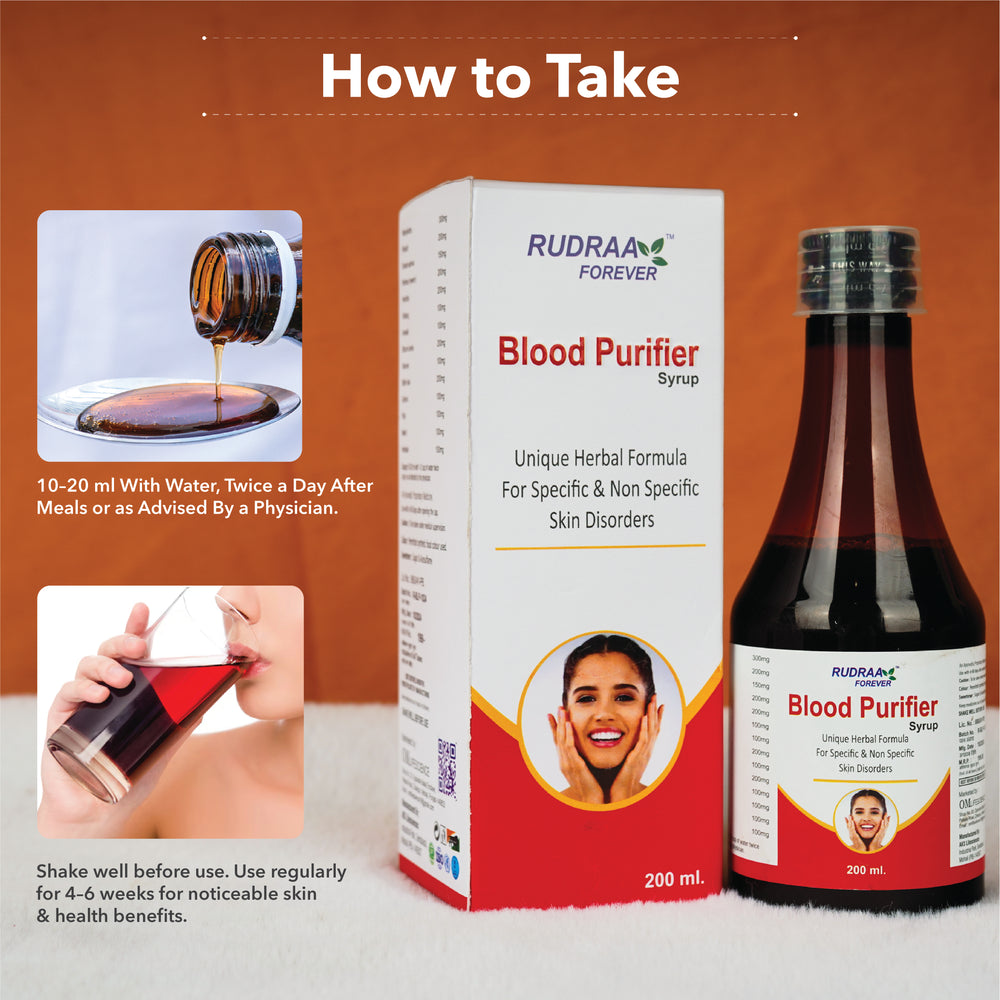 Rudraa Forever Blood Purifier Syrup 200ml – Natural Skin & Blood Detox Formula
