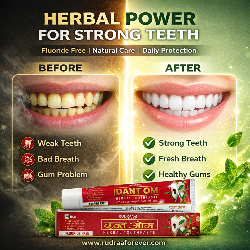 Dant Om Herbal Toothpaste – Natural Ayurvedic Care for Strong & Healthy Teeth