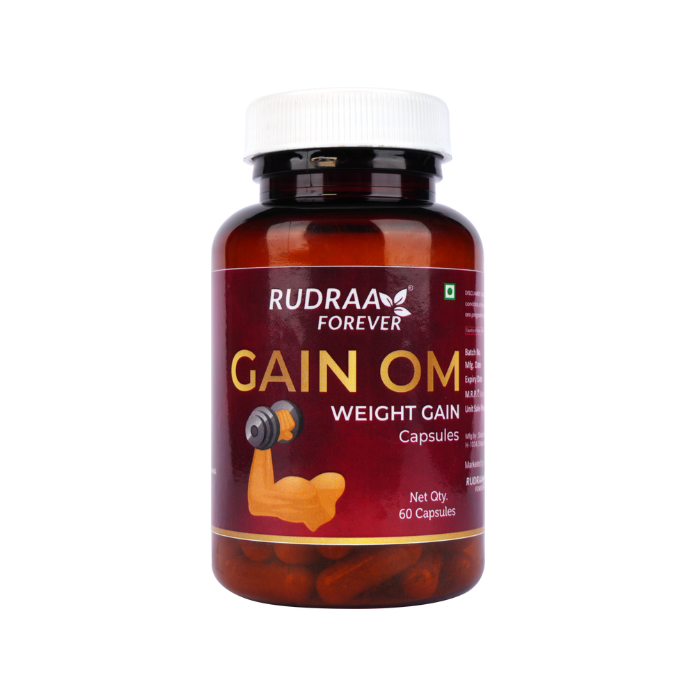 Gain OM Capsule –  वजन बढ़ाने और शरीर को मजबूत बनाने का आयुर्वेदिक समाधान