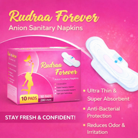 Rudraa Forever Anion Sanitary Napkins – Ultra Thin, Super Absorbent & Anti-Bacterial Protection