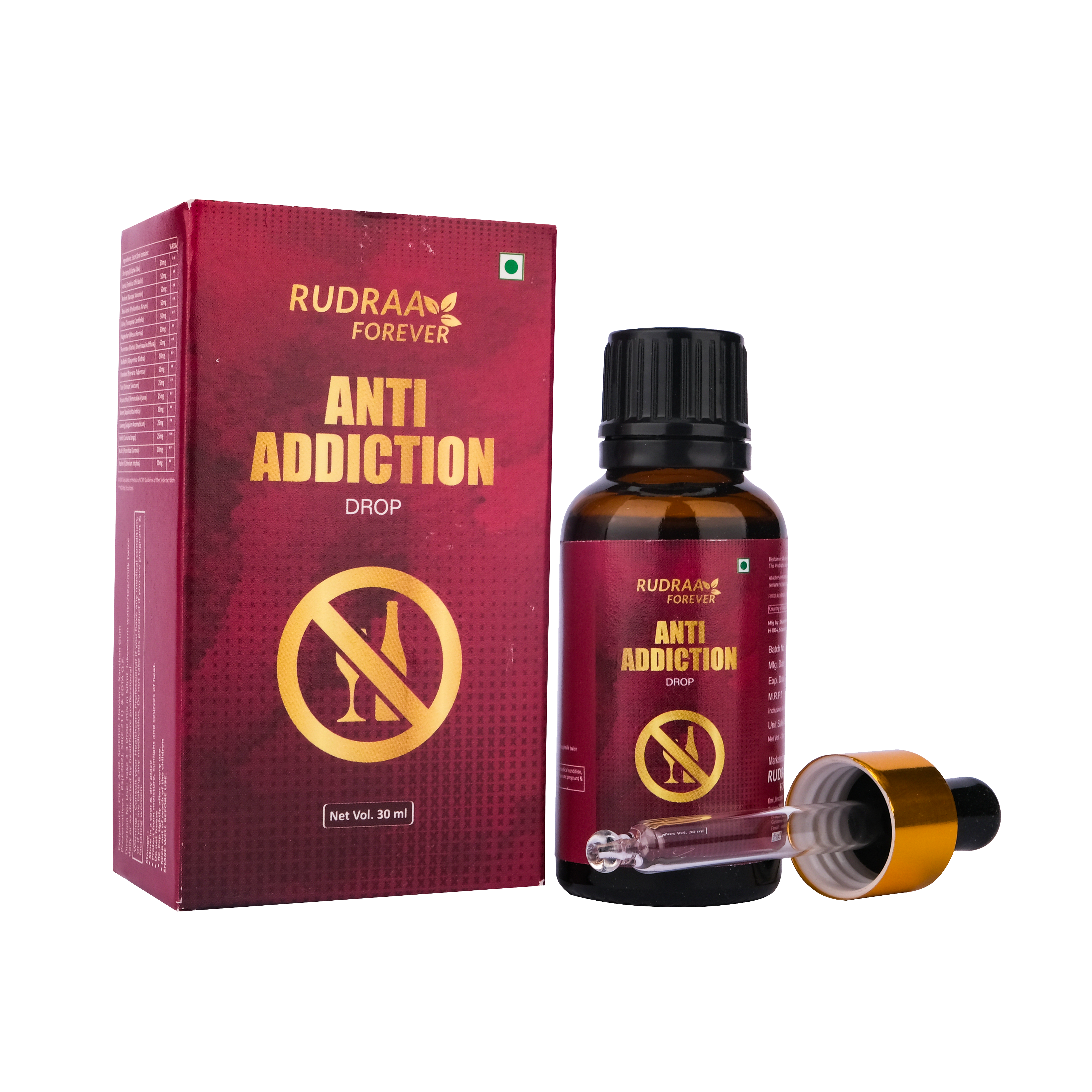 rudraa forever anti addiction drops 30ml